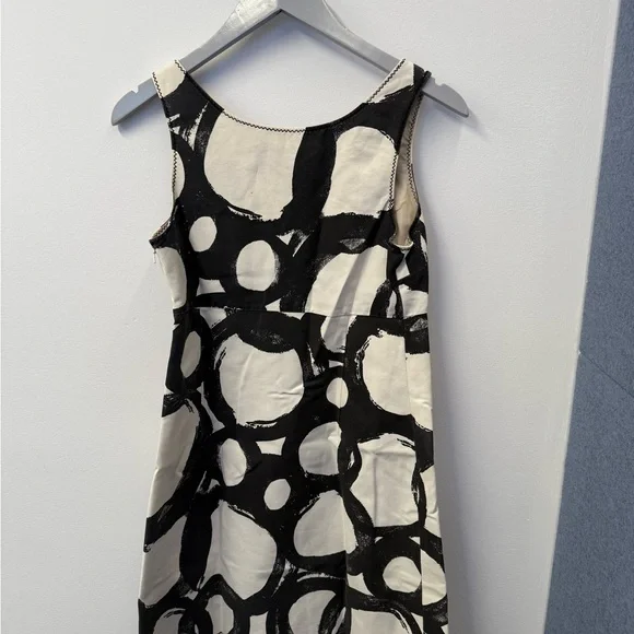 Vera Wang Lavender Label Black and White Midi Dress - Picture 3 of 3